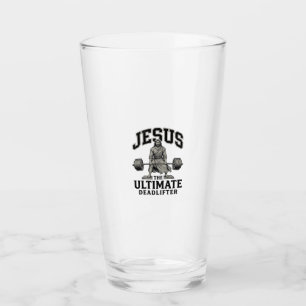 Copo De Pint Camiseta de ginásio vintage Jesus Ultimate Deadlif