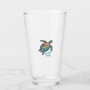 Copo De Pint Camiseta de Gravura Vintage de Tartaruga Marinha d