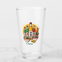 Copo De Pint Camiseta de Vidro com Estampa de Cultura Pop Corea
