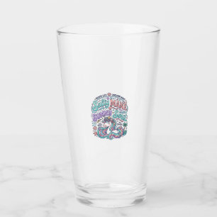 Copo De Pint Camiseta Estilo Retro Unicórnio Crina Salgada Alma