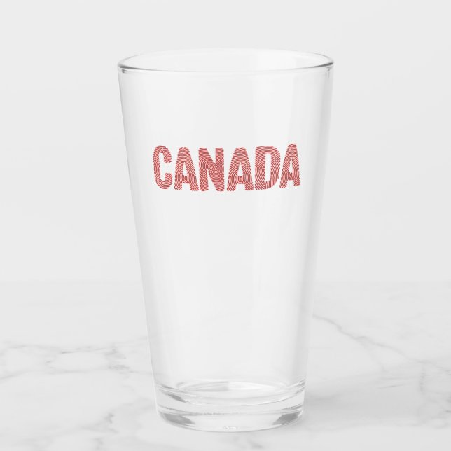 Copo De Pint Camiseta Gráfica da Impressão Digital do Canadá (Frente)