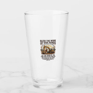 Copo De Pint Camiseta Mecânico Diesel Equipamento Pesado Jesus 