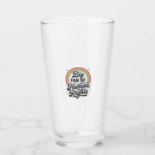 Copo De Pint Camiseta Vetorial Humano Retro Arco-Íris Design_1