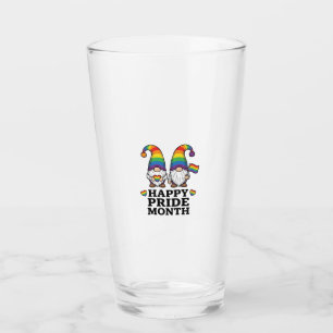Copo De Pint Camiseta Vintage Arco-íris Gnome do Mês do Orgulho