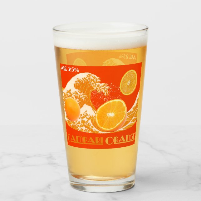 Copo De Pint Campari Orenge(神奈川沖浪裏) (Frente (Preenchido))