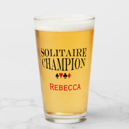 Copo De Pint Campeão de Solitário Personalizado