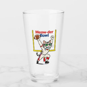 Copo De Pint Campeão do Meow-der Bowl Futebol de Gato