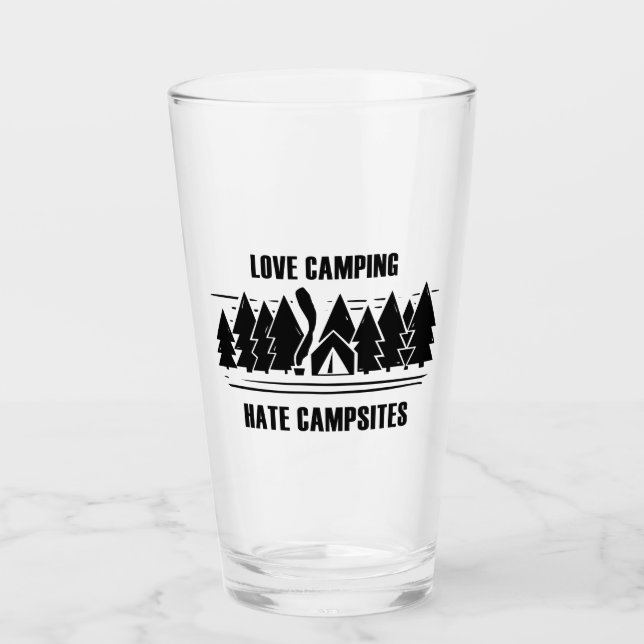 Copo De Pint Camping de amor, Campinas de ódio (Frente)