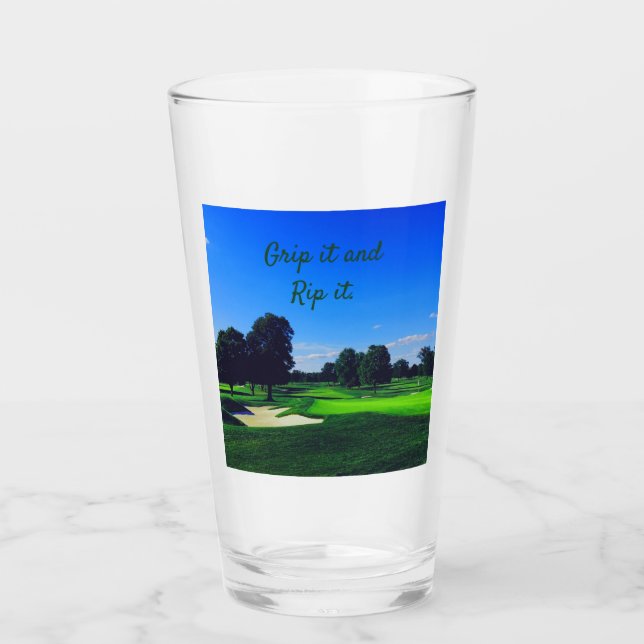 Copo De Pint Campo de Golfe Segure e Arraste (Frente)