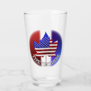 Copo De Pint Canadá EUA Óculos EUA Canadá Souvenir Mugs & Cu