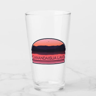 Copo De Pint Canandaigua Lake New York Red Sunrise