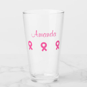 Copo De Pint Cancro da mama cor-de-rosa 4Amanda da fita
