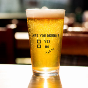 Copo De Pint Caneca de Cerveja Tacos Engraçada Você Está Bêbado