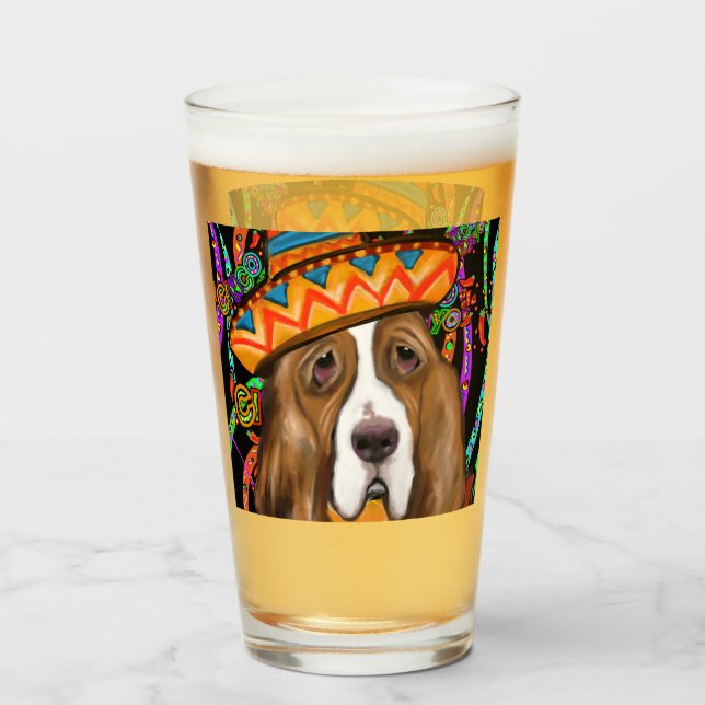 COPO DE PINT CÃO BASSET (Frente (Preenchido))
