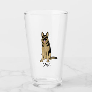 Copo De Pint Cão de german shepherd GSD personalizado desenhos