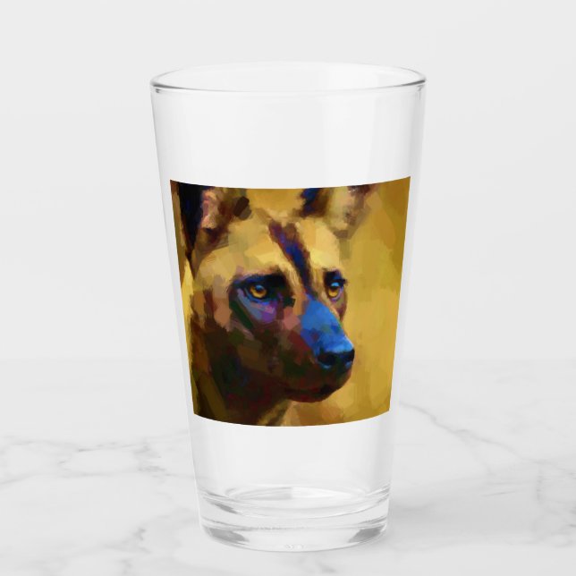 Copo De Pint Cão selvagem africano (Frente)