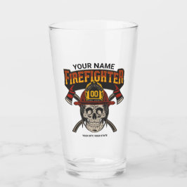Copo De Pint Capacete de Caveira Personalizado de Bombeiro Ax B