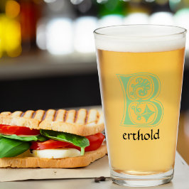 Copo De Pint Capital Decorativo Botânico Medieval B