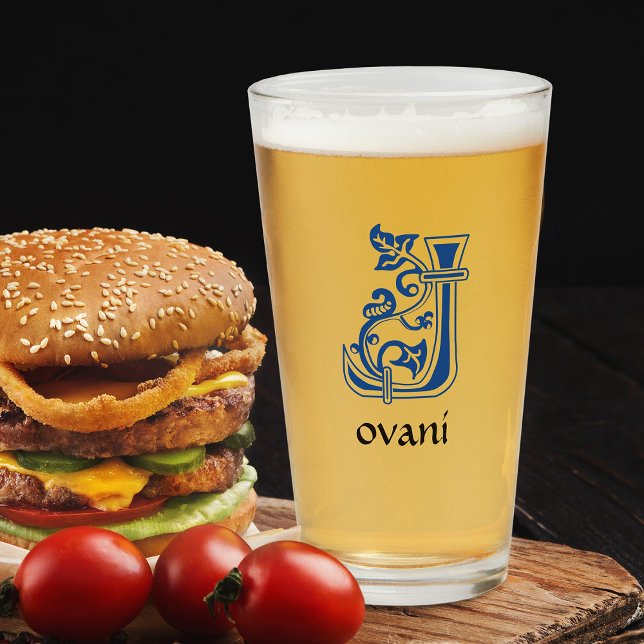 Copo De Pint Capital Decorativo Botânico Medieval J (Criador carregado)