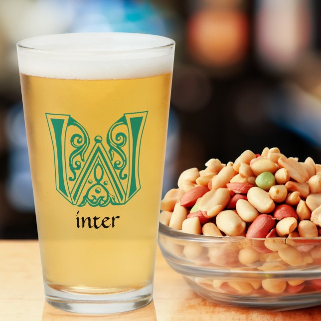 Copo De Pint Capital Decorativo Botânico Medieval W (Criador carregado)