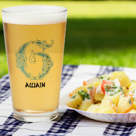 Copo De Pint Capital Decorativo do Nó Celta do século XVI G