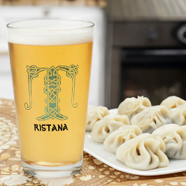 Copo De Pint Capital Decorativo do Nó Celta do século XVI T