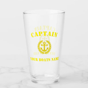 Copo De Pint Capitão e âncora de barco