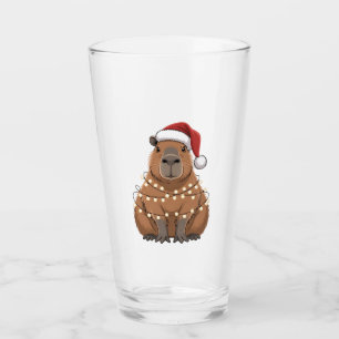 Copo De Pint Capivara Natal Correspondência Divertida Papai Noe