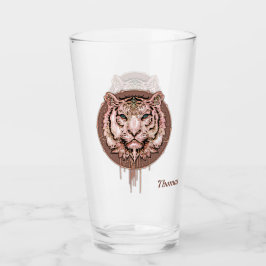 Copo De Pint Captivação e representação artística de um tigre