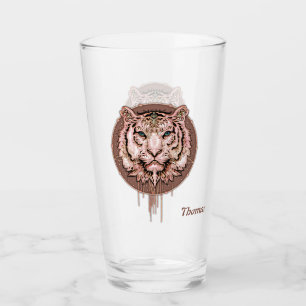 Copo De Pint Captivação e representação artística de um tigre