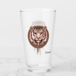 Copo De Pint Captivação e representação artística de um tigre