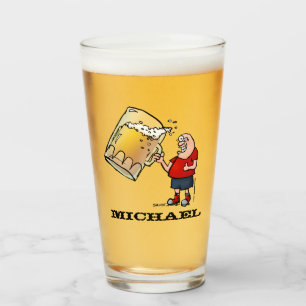Copo De Pint Cara de Cerveja Engraçada Personalizada