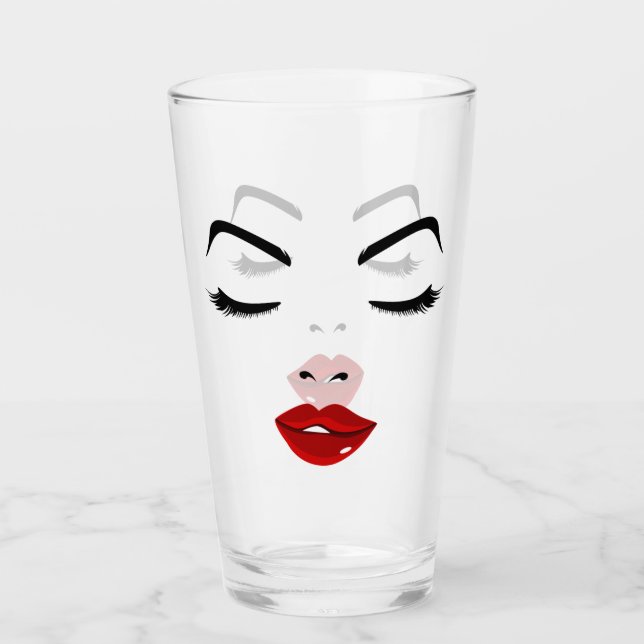 Copo De Pint Cara elegante (Frente)