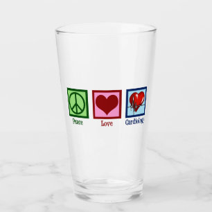 Copo De Pint Cardiologia de Paz e Amor Cirurgião Cardíaco Bat