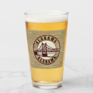 Copo De Pint Carimbo da ponte Retro Alabama