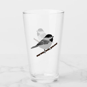 Copo De Pint Carolina Chickadee Songbird Ilustrada