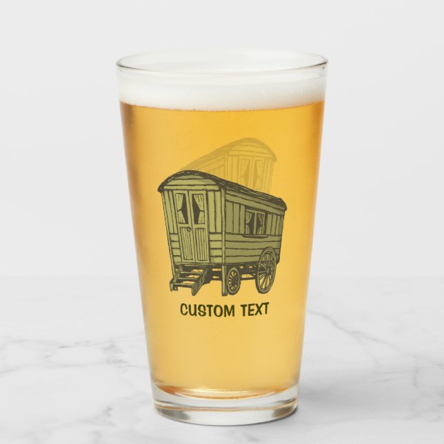 Copo De Pint Carroça de Caravana Cigana (Frente (Preenchido))