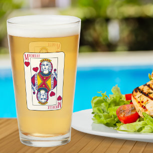 Copo De Pint Cartão de Reprodução de Nomes Personalizados da