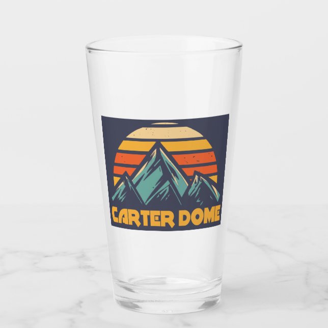 Copo De Pint Carter Dome New Hampshire Retro Turquoise (Frente)