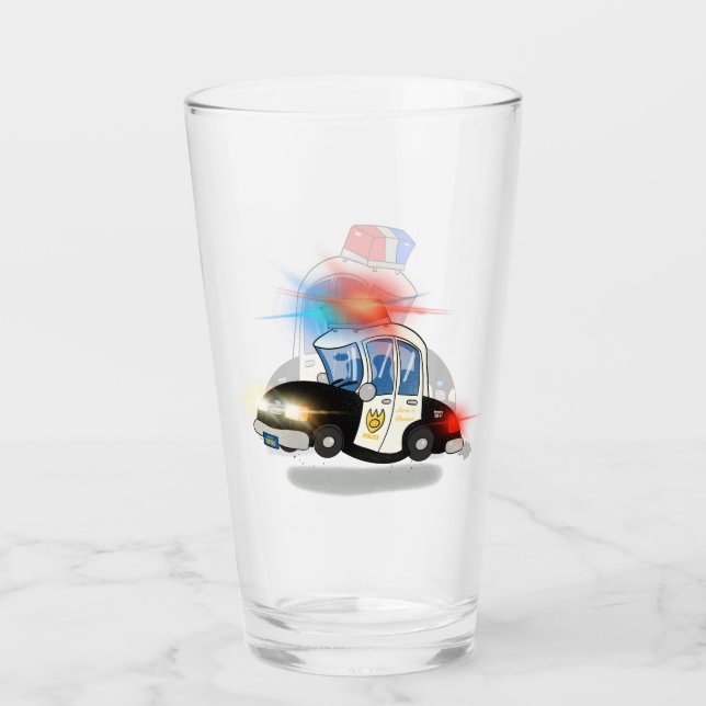 Copo De Pint Cartões da Polícia de Cartoons (Frente)