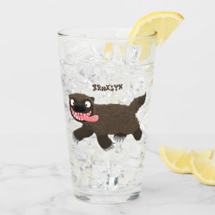 Copo De Pint Cartografia de lobo faminta e engraçada