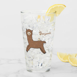 Copo De Pint Cartoon castanho-branco e bonito