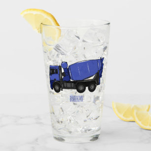 Copo De Pint Cartoon de caminhão de transporte misto em betão