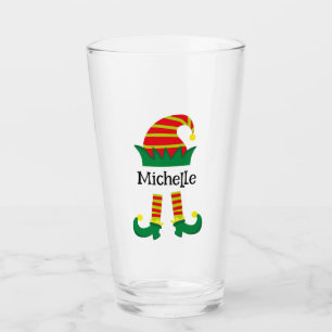 Copo De Pint Cartoon Elf de Natal Personalizado