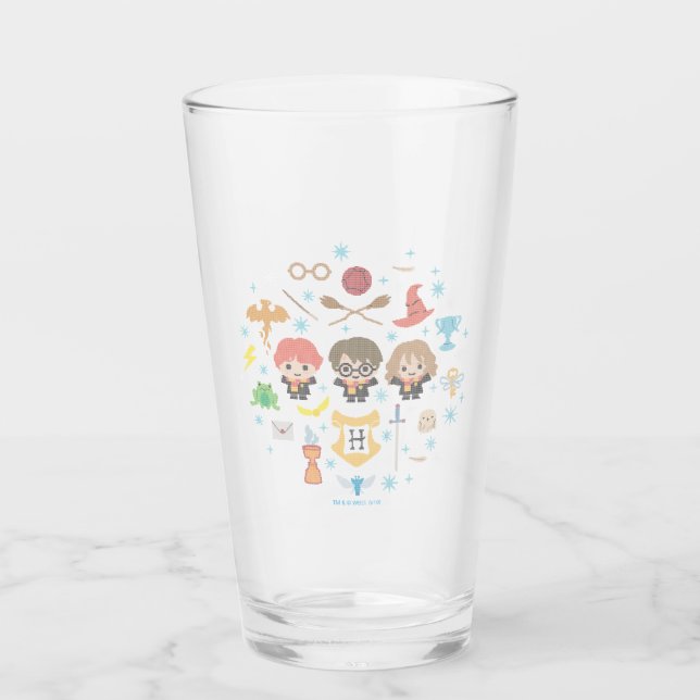 Copo De Pint Cartoon Harry Potter Cross-Stitch Collage (Frente)