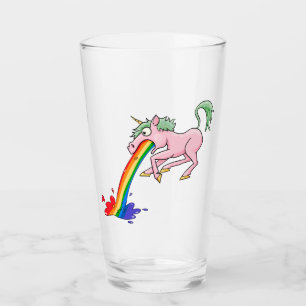 Copo De Pint Cartoon Rainbow Unicórn