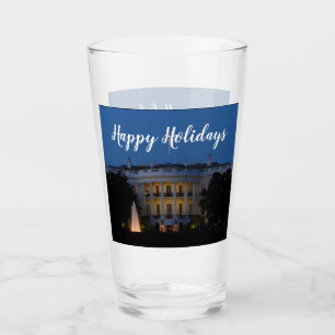 Copo De Pint Casa Branca de Natal à Noite em Washington DC