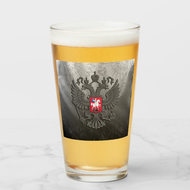 Copo De Pint Casaco de armas russas (Frente (Preenchido))