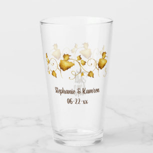 Copo De Pint Casamento de outono apaixonado com nomes e data