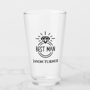 Copo De Pint Casamento personalizado de melhor homem